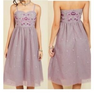 Modcloth | Dresses | Modcloth Mystic Pink Lace Mini Dress | Poshmark